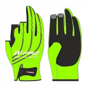 Перчатки без трех пальцев Wonder W-PRO Light green L