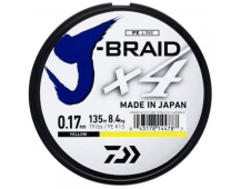 Плетеный шнур DAIWA J-BRAIDX4 0.15MM