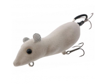 Мышь для ловли тайменя "Мышара-флок белая"№2
